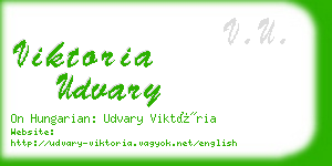 viktoria udvary business card